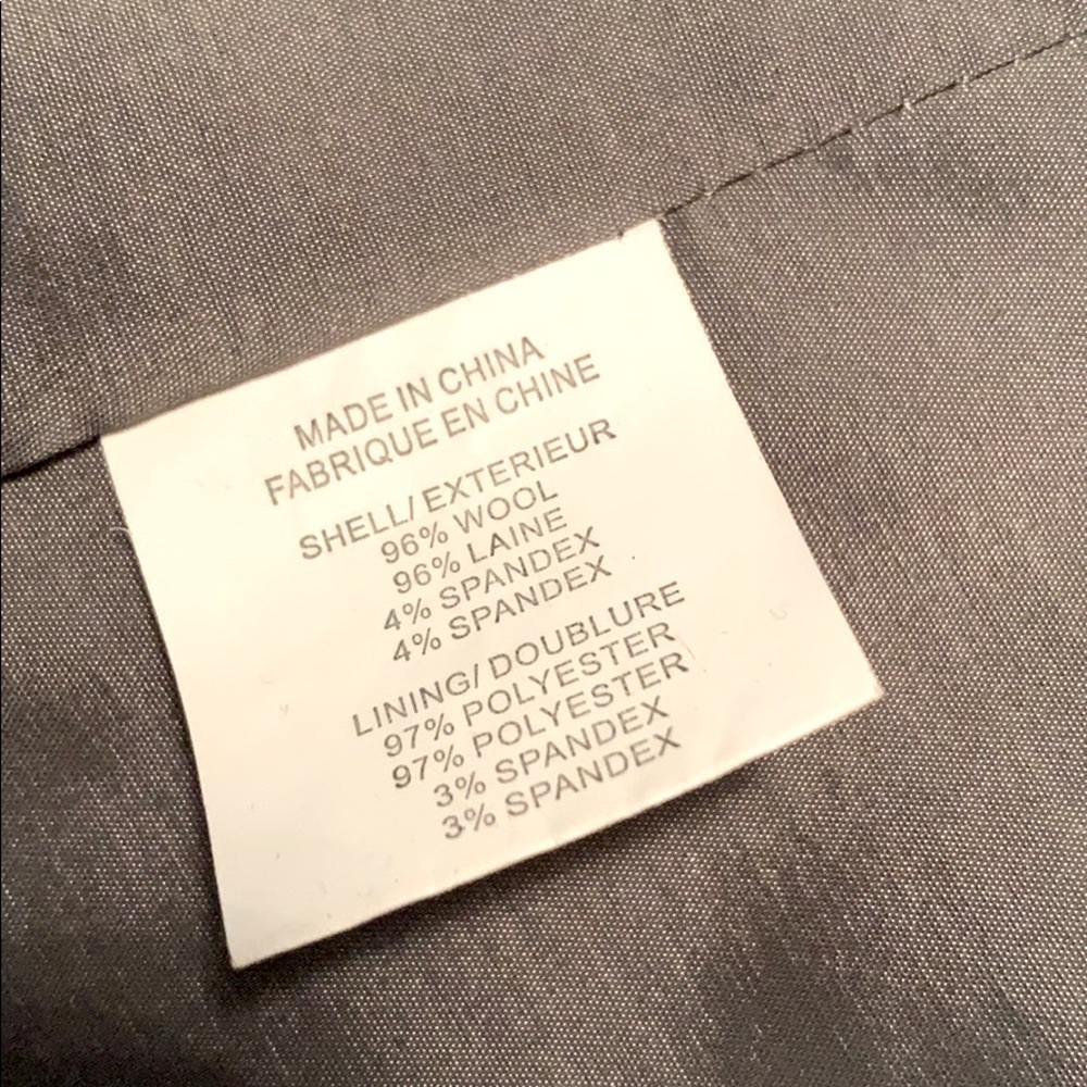 Theory Gray Single Button Blazer Size 6 - image 7